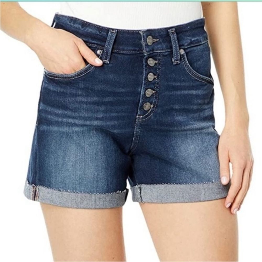 YMI Curvy Fit Denim Shorts Women’s 9/29 Button Fly Cuffed